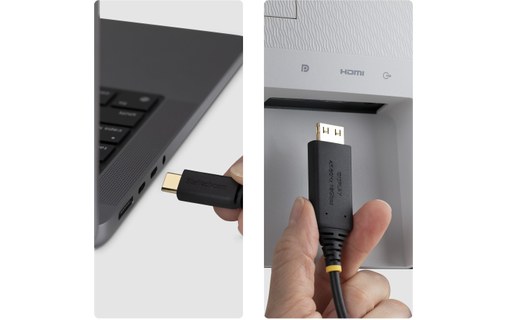 Câble USB-C vers HDMI 2.0 StarTech - Mâle / Mâle - 2 m - Noir