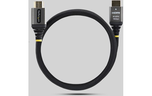 Câble HDMI 2.0 4K @ 60Hz avec Ethernet - StarTech - 1 m - Noir