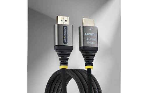 Câble HDMI 2.0 4K @ 60Hz avec Ethernet - StarTech - 1 m - Noir