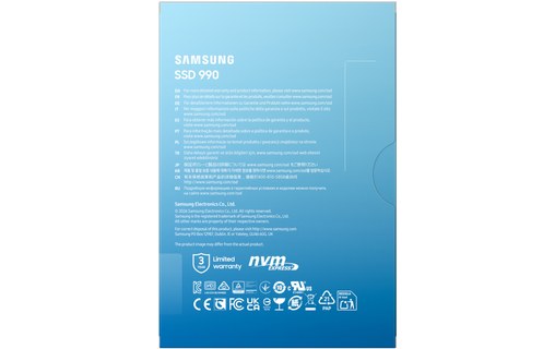 Samsung 990 2 To - SSD M.2 2280 NVMe PCIe 4.0