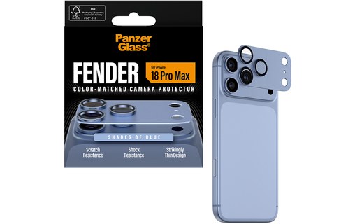 Protection caméra pour iPhone 18 Pro Max - PanzerGlass Fender - Glacier