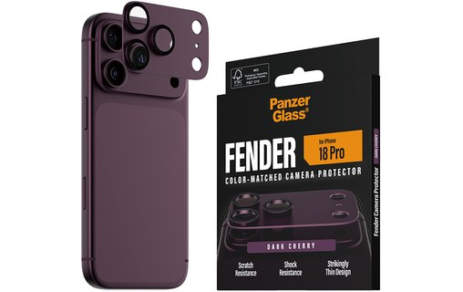 Protection caméra pour iPhone 18 Pro - PanzerGlass Fender - Bordeaux