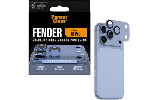 Protection caméra pour iPhone 18 Pro - PanzerGlass Fender - Glacier