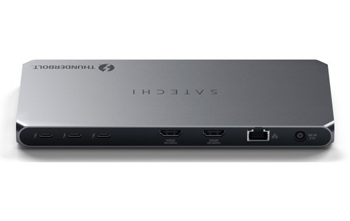 Station d'accueil Thunderbolt 4 - Satechi 12-en-1 Multi-display - Gris