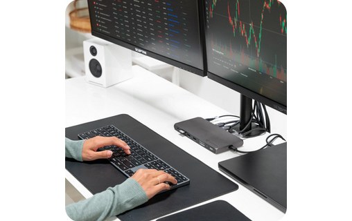 Station d'accueil Thunderbolt 4 - Satechi 12-en-1 Multi-display - Gris