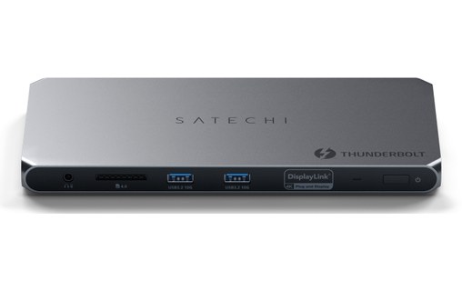 Station d'accueil Thunderbolt 4 - Satechi 12-en-1 Multi-display - Gris