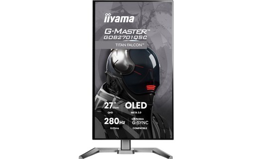 Écran Gaming 27" iiyama G-MASTER GOB2701QSC-B1 - OLED 280 Hz