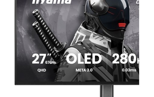 Écran Gaming 27" iiyama G-MASTER GOB2701QSC-B1 - OLED 280 Hz