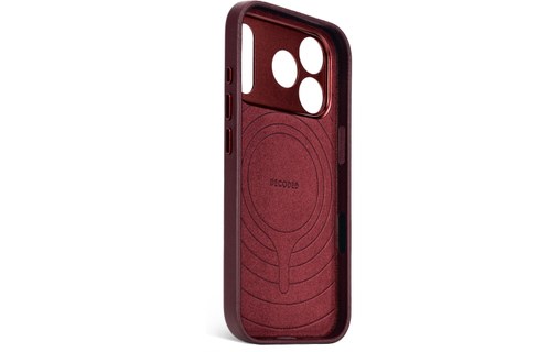 Coque MagSafe pour iPhone 17 Pro Max - Decoded Leather Case - Bordeaux