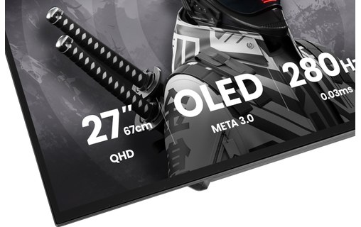 Écran Gaming 27" iiyama G-MASTER GOB2701QSC-B1 - OLED 280 Hz