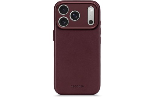 Coque MagSafe pour iPhone 17 Pro Max - Decoded Leather Case - Bordeaux