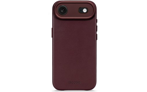 Coque MagSafe pour iPhone Air - Decoded Leather Case - Bordeaux
