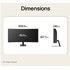 Écran Incurvé 34" LG UltraWide 34U601B-B - 120 Hz