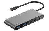 Station d'accueil USB-C - Belkin Connect - 7 ports - Gris