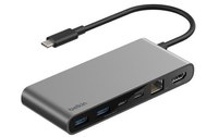 Station d'accueil USB-C - Belkin Connect - 8 ports avec Ethernet - Gris