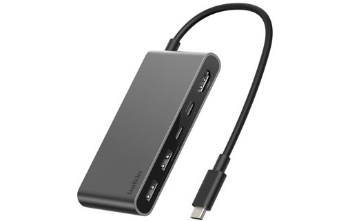 Station d'accueil USB-C - Belkin Connect - 5 ports - Noir