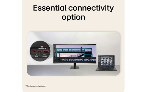 Écran Incurvé 34" LG UltraWide 34U601B-B - 120 Hz
