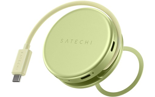 Hub USB-C Satechi OntheGo 5-en-1 - Magnétique - Jaune Agrume