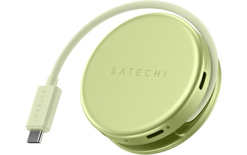 Hub USB-C Satechi OntheGo 5-en-1 - Magnétique - Jaune Agrume