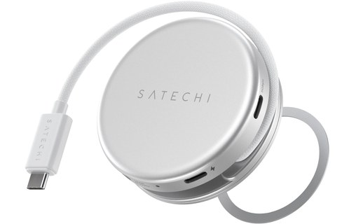 Hub USB-C Satechi OntheGo 5-en-1 - Magnétique - Argent