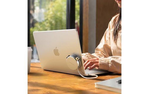 Hub USB-C Satechi OntheGo 5-en-1 - Magnétique - Argent