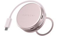 Hub USB-C Satechi OntheGo 5-en-1 - Magnétique - Rose poudré