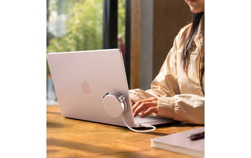 Hub USB-C Satechi OntheGo 5-en-1 - Magnétique - Rose poudré