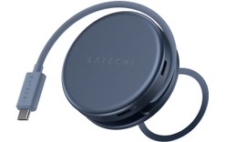 Hub USB-C Satechi OntheGo 5-en-1 - Magnétique - Indigo