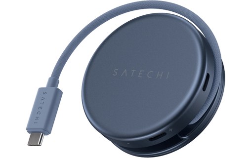 Hub USB-C Satechi OntheGo 5-en-1 - Magnétique - Indigo