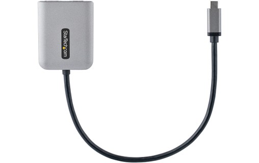 StarTech.com MST14CD122HD adaptateur graphique USB 3840 x 2160 pixels Noir, Gris