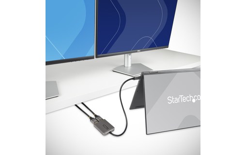 StarTech.com MST14CD122HD adaptateur graphique USB 3840 x 2160 pixels Noir, Gris