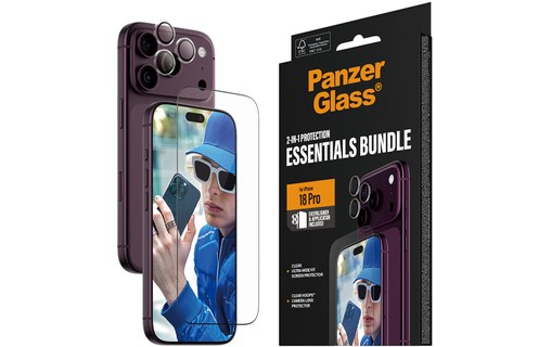 Protection écran + caméra pour iPhone 18 Pro - PanzerGlass 2-en-1 Essentials