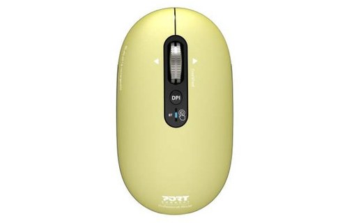 Souris sans fil PORT Designs Pure Mac - Jaune
