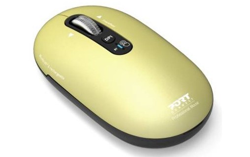 Souris sans fil PORT Designs Pure Mac - Jaune