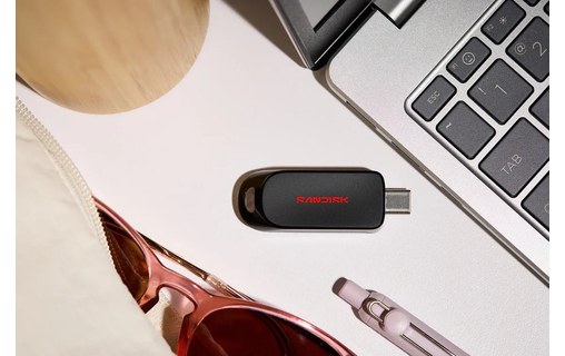 Clé USB-C SanDisk 128 Go - Noir - USB 3.2