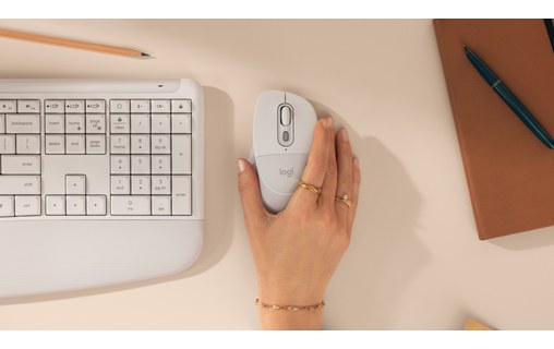 Souris sans fil Logitech Signature Comfort Plus M850 L - Blanche