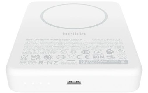 Batterie externe 10K - Belkin BoostCharge Slim - Blanche