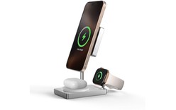 Station de charge 3-en-1 - XtremeMac X-Station Pro - MagSafe, Qi2 - Blanche