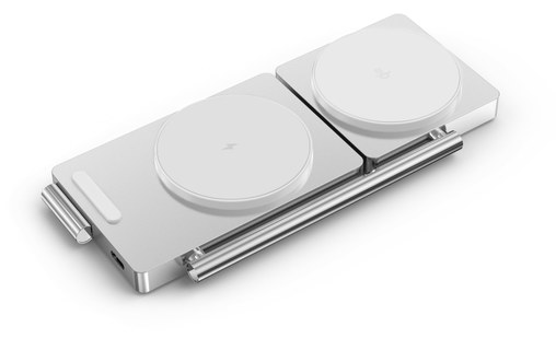 Station de charge 3-en-1 - XtremeMac X-Station Pro - MagSafe, Qi2 - Blanche