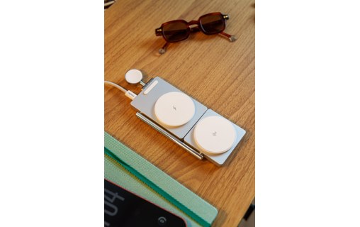 Station de charge 3-en-1 - XtremeMac X-Station Pro - MagSafe, Qi2 - Blanche