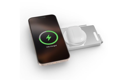 Station de charge 3-en-1 - XtremeMac X-Station Pro - MagSafe, Qi2 - Blanche