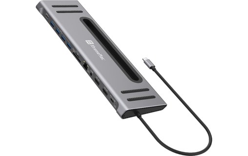 Station d'accueil USB-C 12-en-1 - XtremeMac XWH-CDH-13 - Grise