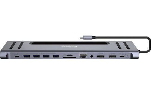 Station d'accueil USB-C 12-en-1 - XtremeMac XWH-CDH-13 - Grise