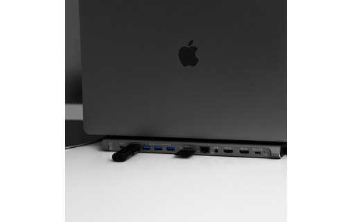 Station d'accueil USB-C 12-en-1 - XtremeMac XWH-CDH-13 - Grise