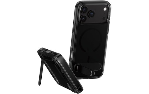 Coque pour iPhone 18 Pro Max - PanzerGlass CARE Kickstand - Noire