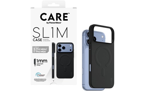 Coque pour iPhone 18 Pro Max - PanzerGlass CARE SL1M - Noire