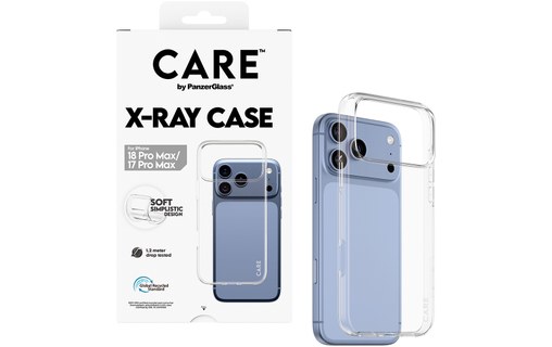 Coque pour iPhone 18 Pro Max - PanzerGlass CARE X-Ray - Transparente