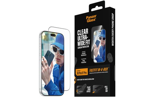Protection d'écran pour iPhone 18 Pro - PanzerGlass Ultra-Wide