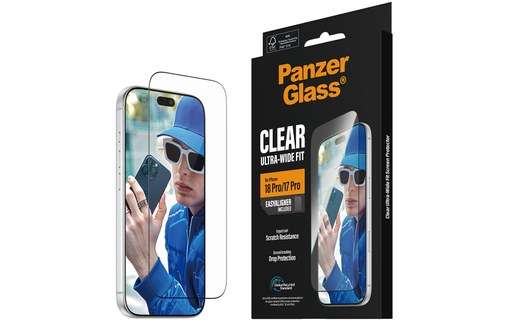 Protection d'écran pour iPhone 18 Pro - PanzerGlass Ultra-Wide avec EasyAligner