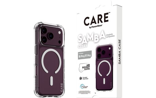 Coque pour iPhone 18 Pro - PanzerGlass CARE Samba - Transparente